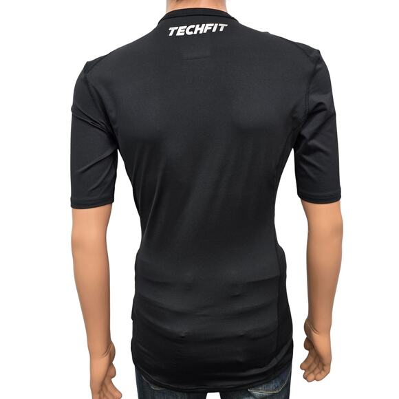 NWOT Adidas Tech-Fit Climalite Compression T-Shirt Men L Fitted Crewneck Black - Picture 4 of 13